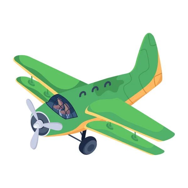 Avión Volando Cielo — Vector de stock