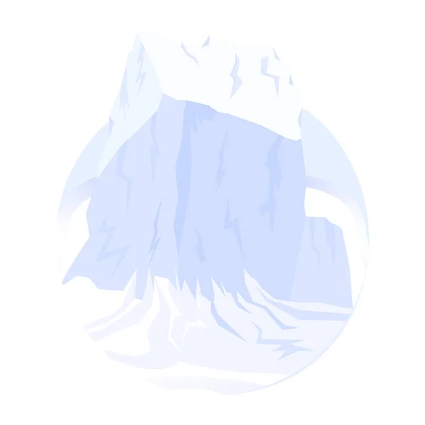 Iceberg Vector Icon Illustration — Stock Vector