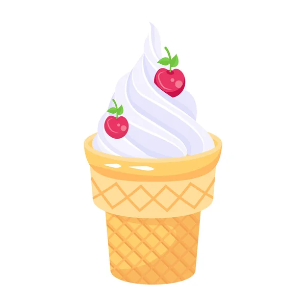 Векторная Иллюстрация Мороженого — стоковый вектор