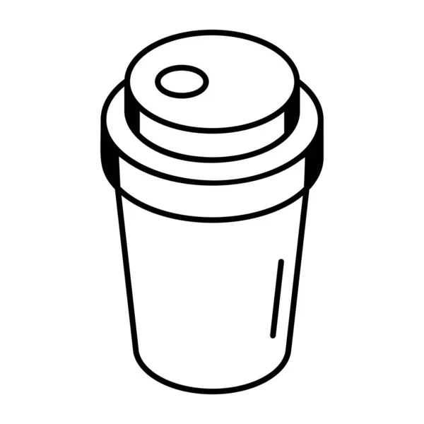 Coffee Cup Icon Outline Illustration Chocolate Mug Vector Icons Web — Stock Vector