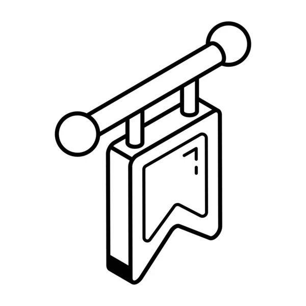 Vektorová Ilustrace Ikony Příznaku — Stockový vektor