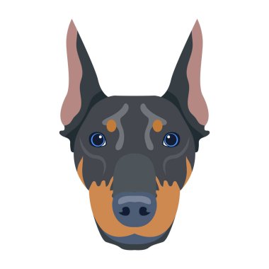 Şirin bir köpeğin vektör çizimi 