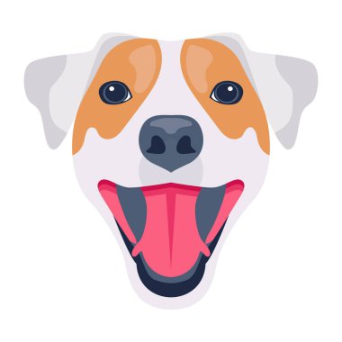 Şirin bir köpeğin vektör çizimi 