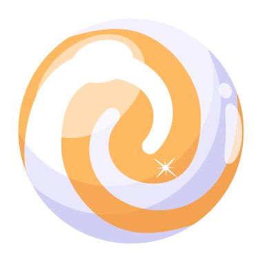 Şeker ikonu vektör illüstrasyonu