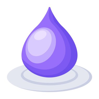 Su damlası ikonu. beyaz arkaplanda izole