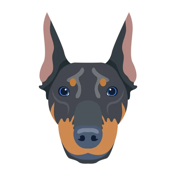 Vector Illustratie Van Een Schattige Hond — Stockvector
