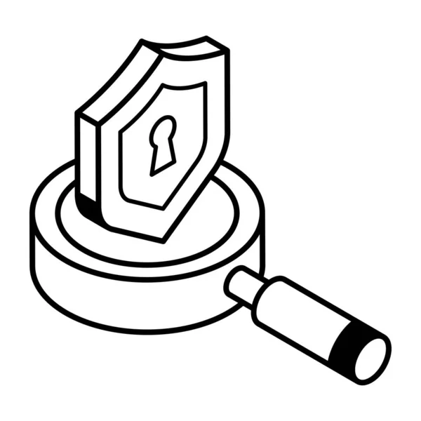 Sicherheitssystem Symbol Vektor Illustration — Stockvektor