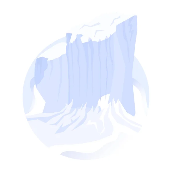 Iceberg Icono Vector Ilustración — Archivo Imágenes Vectoriales
