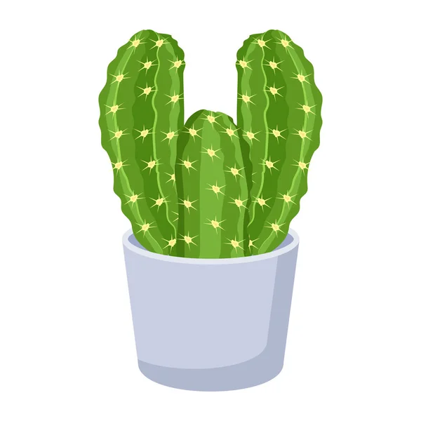 Cactus Pot Illustratie Van Plantenvector — Stockvector