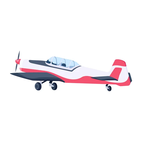 飞机图标 飞机矢量和孤立的艺术图标的平面插图 — 图库矢量图片