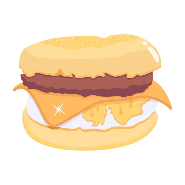 Délicieux Dessin Vectoriel Sandwich Illustration — Image vectorielle