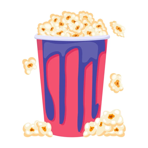 Ilustracja Wektora Popcornu — Wektor stockowy