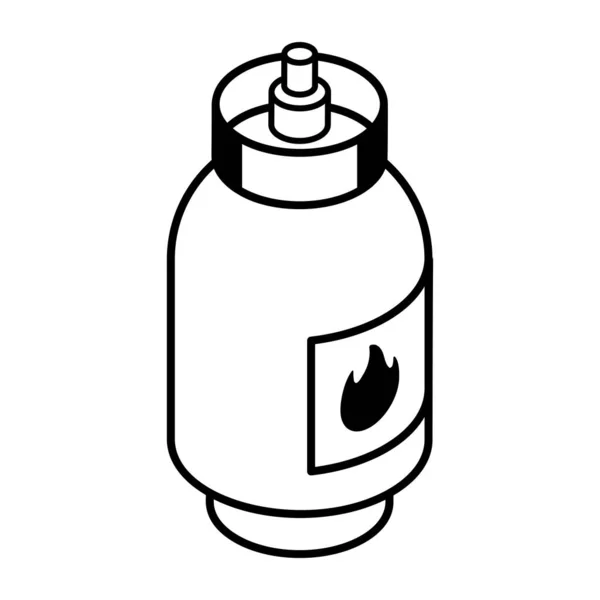 Fire Extinguisher Icon Outline Illustration Gas Burner Vector Icons Web — Image vectorielle
