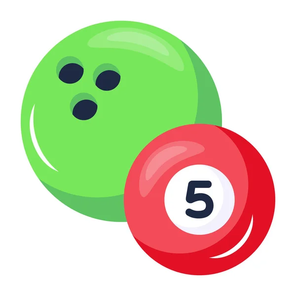 Illustratie Van Bowling Ballen Pictogram — Stockvector