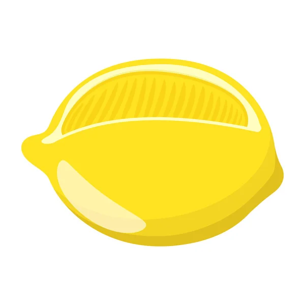 Ilustración Vectorial Limón Amarillo — Vector de stock