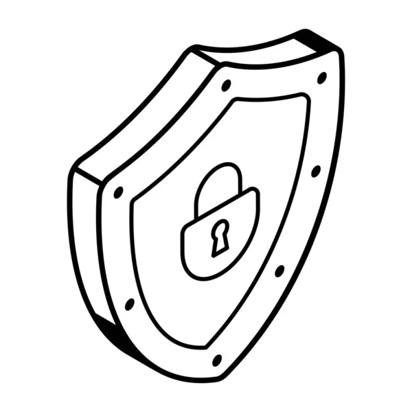 Vector Illustration Shield Icon — Stock Vector