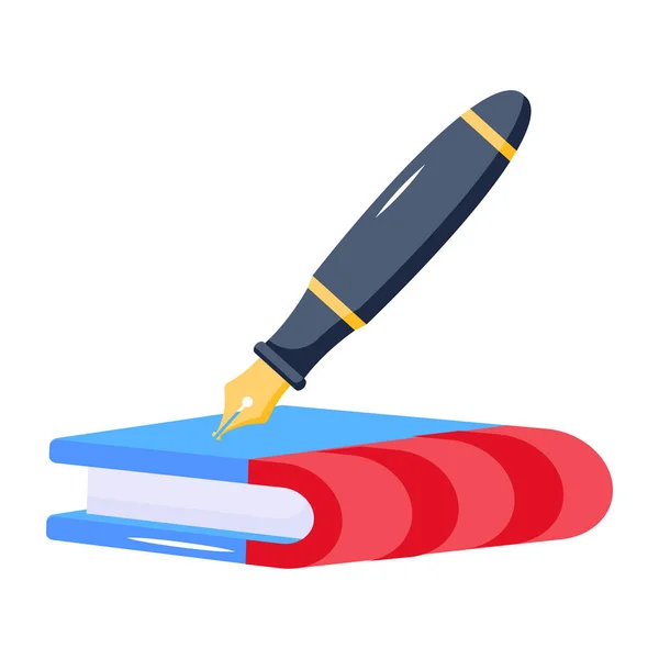 Book Pen Icon Vector Illustration Design — Stock Vector