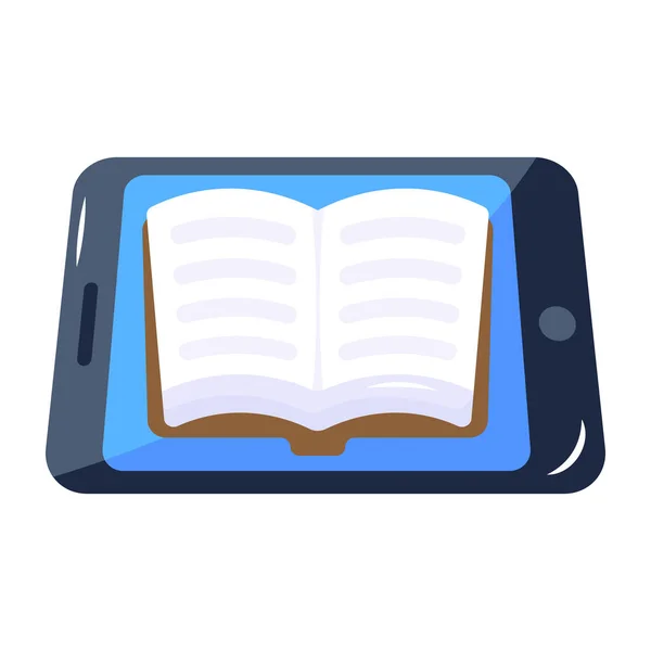 Libro Icono Tableta Ilustración Vectorial — Vector de stock