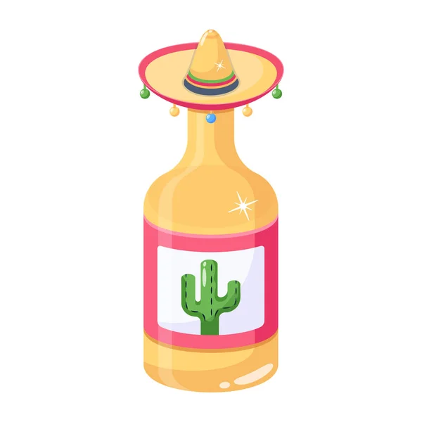 Mexikanischer Tequila Vektor Illustration Design — Stockvektor