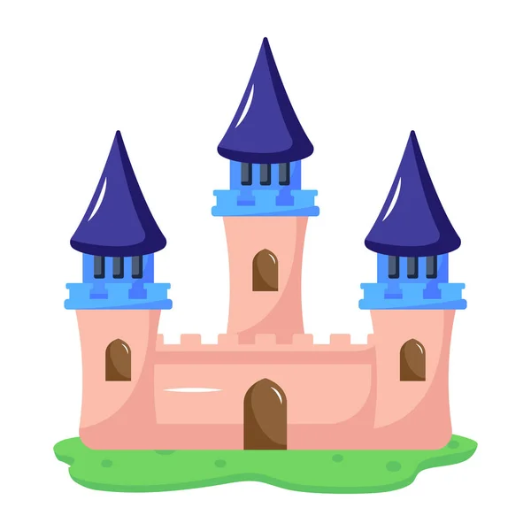Castelo Torre Vetor Ilustração Design — Vetor de Stock