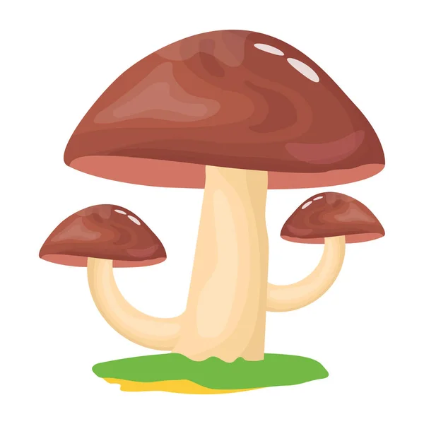 Icona Dei Funghi Illustrazione Del Fumetto — Vettoriale Stock