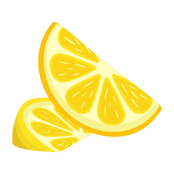 Citron Isolé Sur Fond Blanc Illustration Vectorielle — Image vectorielle