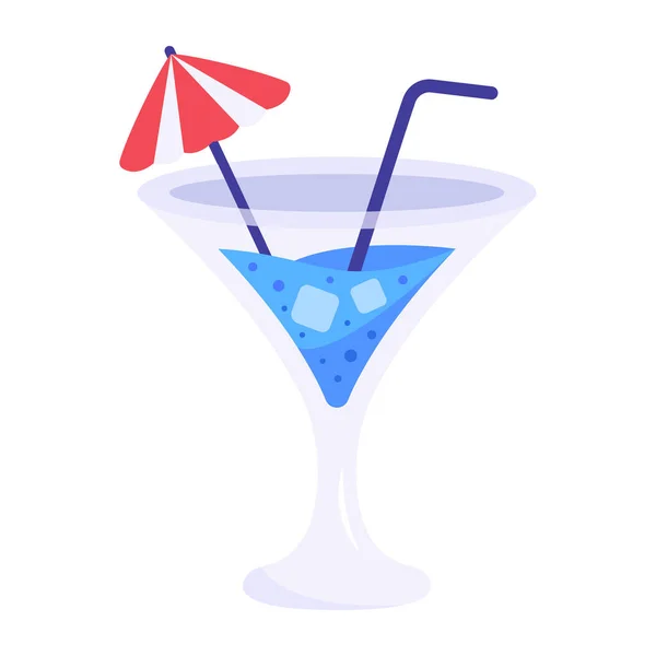 Cocktail Glas Vector Illustration Design — 스톡 벡터