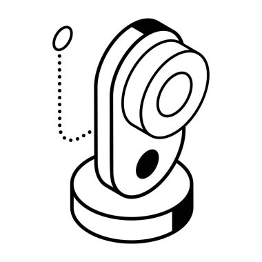 Web kamerası, vektör illüstrasyonu basit tasarım