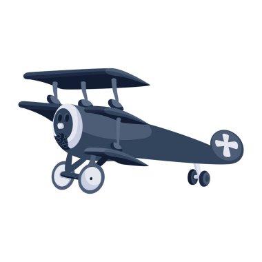 Uçak ikonu. Helikopter vektör gösteriminin izometriği.