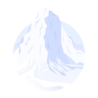 Bir buzdağının vektör çizimi