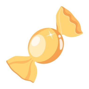 Web tasarımı için şeker vektör illüstrasyonunun çizgi filmi