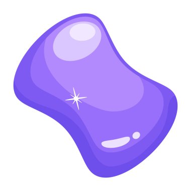 mor şeker, vektör çizimi basit tasarım