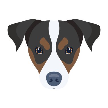 Köpek kafası ikonu. beyaz arkaplanda izole edilmiş web tasarımı için şirin köpek vektör simgeleri çizgi filmi