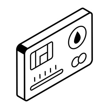 credit card icon. outline illustration of ticket vector icons for web