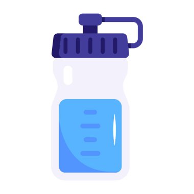 Su şişesi ikonu. özet çizimi 