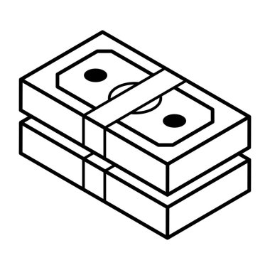 para yığını vektör illüstrasyon tasarımı