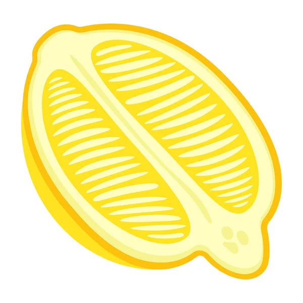 Lemon Isolated White Background Vector Illustration — Stock Vector