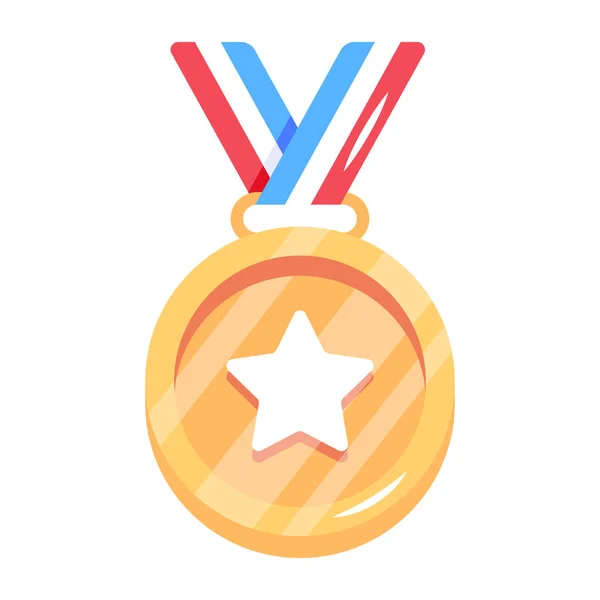 Medalha Ícone Web Ilustração Simples —  Vetores de Stock