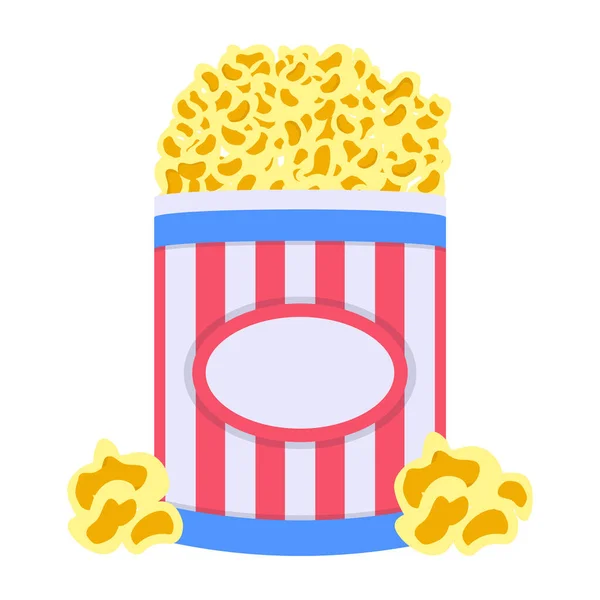 Popcorn Icon Vektor Illustration — Stockvektor