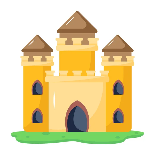 Projeto Ilustração Vetor Castelo — Vetor de Stock