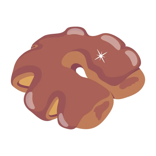 Delicious Donut Icon Cartoon — Stock Vector