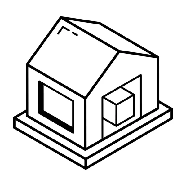 Icône Maison Illustration Vectorielle Design Simple — Image vectorielle