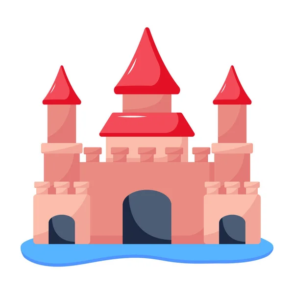 Castillo Vector Ilustración Diseño — Archivo Imágenes Vectoriales