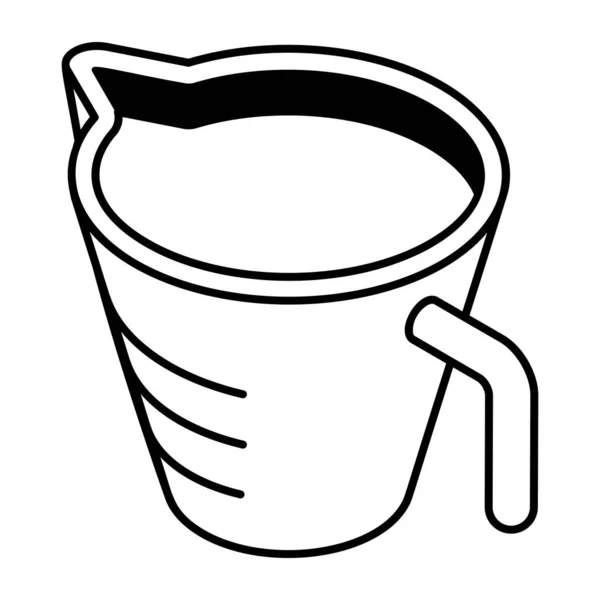 Schets Illustratie Van Drinkpot Vector Pictogrammen Voor Web — Stockvector
