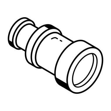 Boru simge vektör çizim