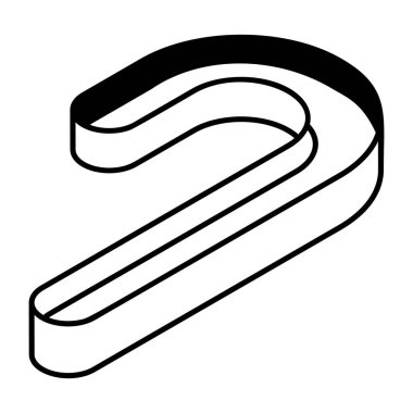 Şeker çubuğu simgesinin vektör illüstrasyonu