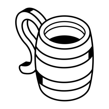 Bir fincan kahvenin vektör çizimi