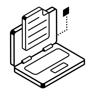 dizüstü bilgisayar vektör çizim tasarım