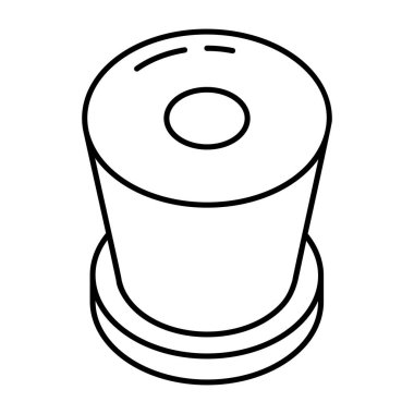sihirli şapka simgesi, vektör illüstrasyonu basit tasarım