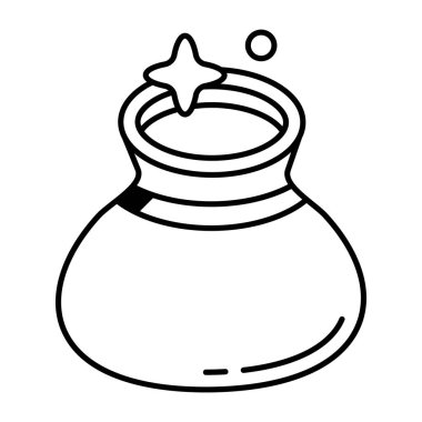 Beyaz arkaplanda kazan simgesi 